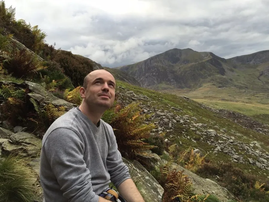 Joe Reddington in the Welsh Mountains