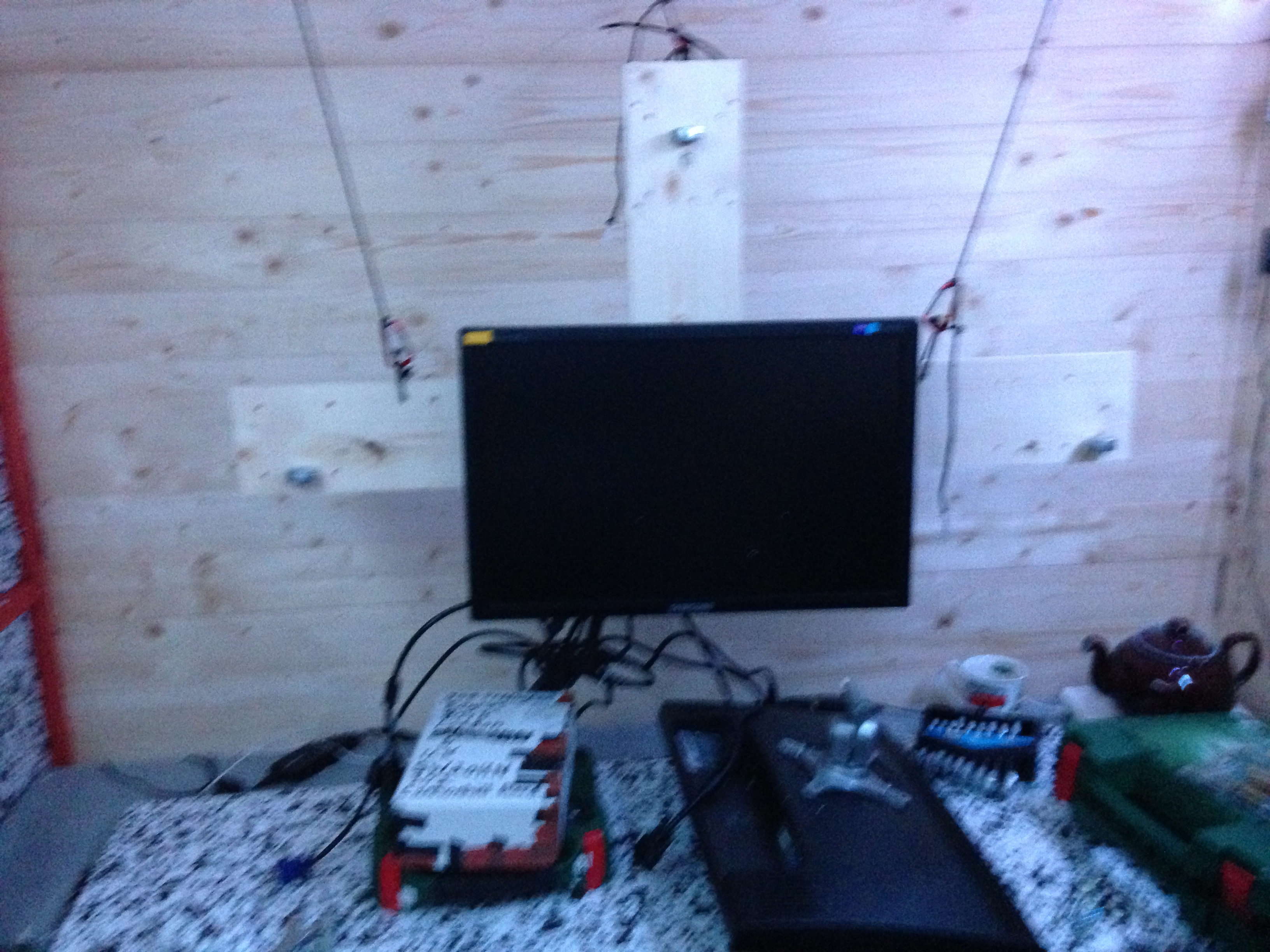 One monitor on the mounting
